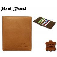Kaarditasku CC-M01-MTL TAN, PAUL ROSSI, Kaarditaskud ja visiitkaardihoidjad